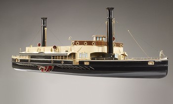 Paddle Steamer Ferry (design for two vessels - Squires and Gordon), Builder's Model