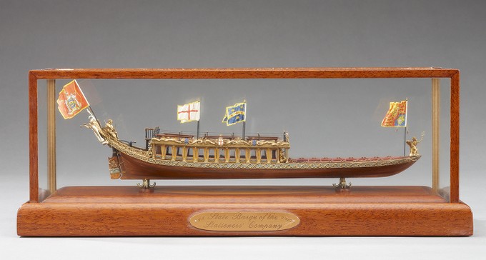 Barge of the Stationer's Company, London (publishers' guild; vessel built 1820), Miniature Model