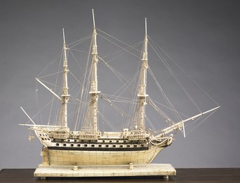 Bone and Ivory Ship Model of the 'Bucentaure'