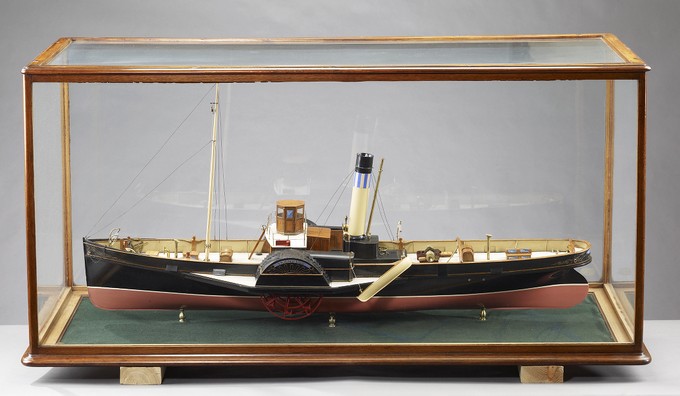 Paddle Steam Tug, Transfer, Builder's Model