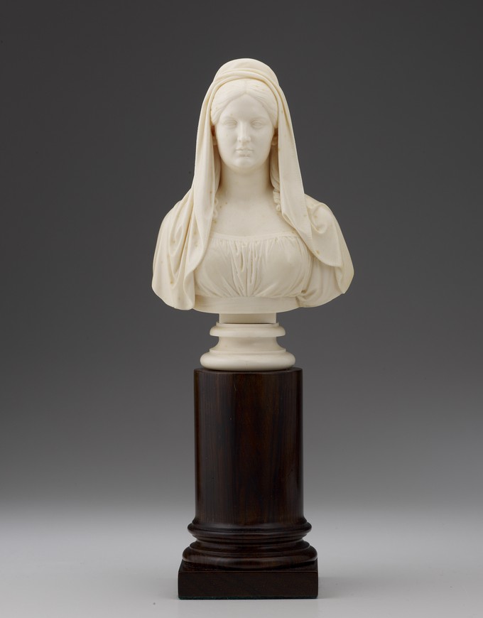 Bust of Margaret Compton (Margaret Douglas Maclean Clephane), Marchioness of Northampton (c.1795-1830), poet, musician and artist, wife of Spencer Joshua Alwyne Compton, 2nd Marquess of Northampton