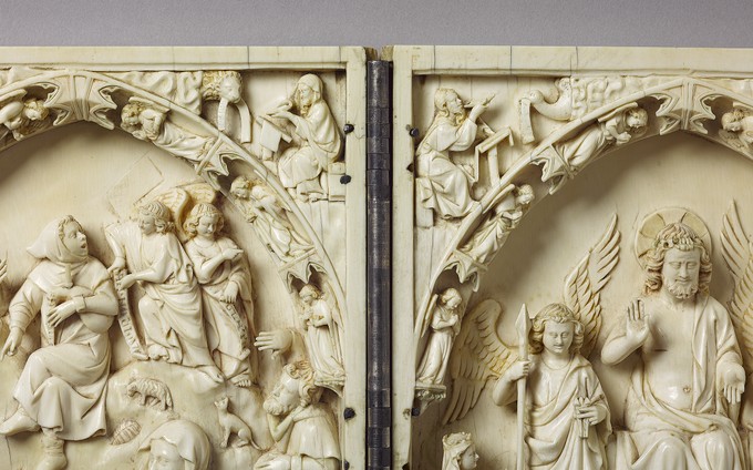Diptych: The Nativity and The Annunciation to the Shepherds; The Last Judgement