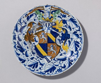 Plate: Coat-of-Arms of Georg Scheurl and Elisabeth Derrer of Nuremberg, Germany