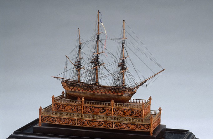 Model Warship: Two-decker, Third-rate (called Scipion)
