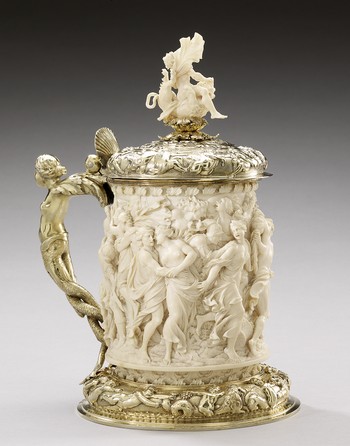 Tankard: The Abduction of the Sabine Women, and Samson and the Lion