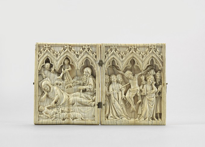 Diptych: The Nativity, and The Crucifixion