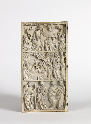 Left wing of a diptych: Scenes from the Life of the Virgin