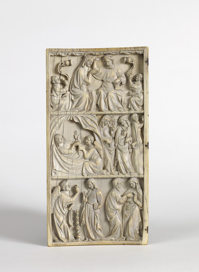 Left wing of a diptych: Scenes from the Life of the Virgin