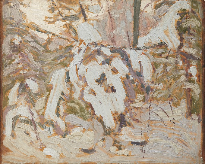 The Red Maple, Algonquin Park (recto); Snow Patterns (verso)