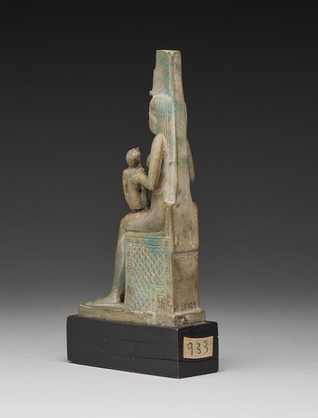 Green Glazed Composition Figure of the Goddess Isis