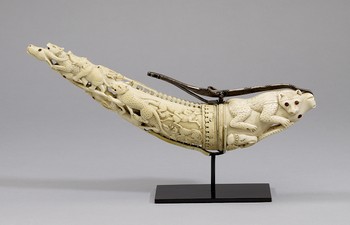 Mughal Ivory Powder Horn