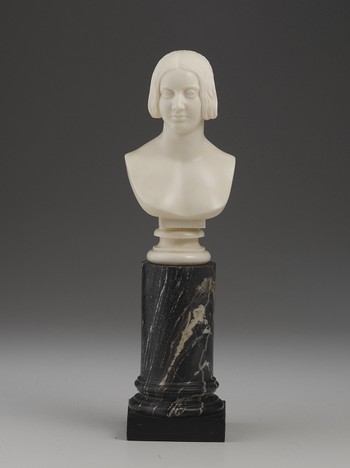 Bust of Lady Anne [née Dalrymple] Dick-Lauder (1820-1919), 2nd daughter of North Hamilton Dalrymple of Fordel, later 9th Earl of Stair
