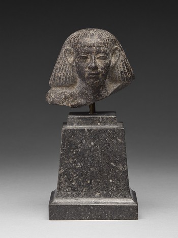 Grey Granite Head of an Official