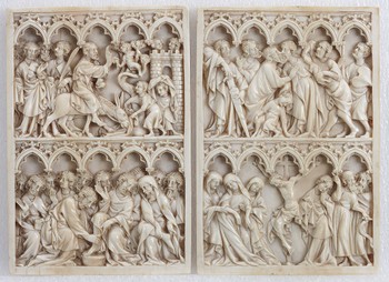 Pair of Writing Tablets: Scenes from the Life of Christ