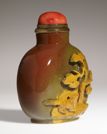 Snuff Bottle with Animals