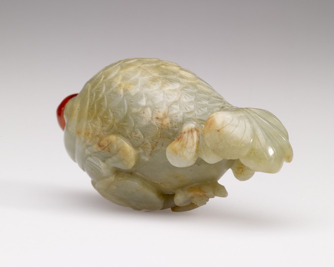 Snuff Bottle in the form of a plump fish