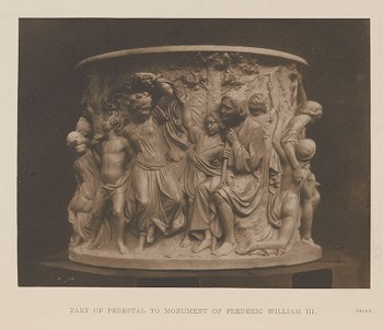 [Part of a Pedestal to Monument of Frederic William III, Drake]