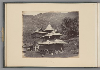 Temple at Chergaon   from The Sutlej - Indian Groups etc.