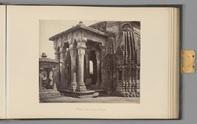 [Kangra; Porch of Temple at Byjnath]   from The Sutlej - Indian Groups etc.
