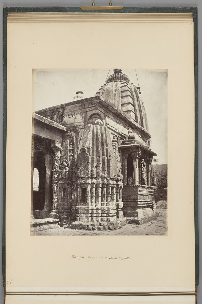 [Kangra; Very ancient Temple at Byjnath]   from The Sutlej - Indian Groups etc.