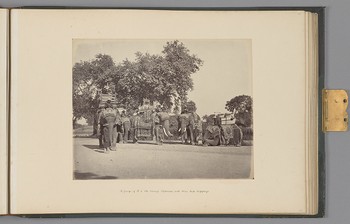 A Group of H. E. the Viceroy's Elephants with their State Trappings   from The Sutlej - Indian Groups etc.