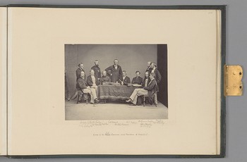 Group of Sir James [John] Lawrence and Members of Council   from The Sutlej - Indian Groups etc.
