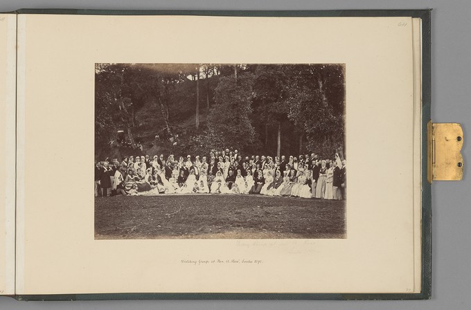 [Wedding Group at Hon. A. Ross', Simla, 1870]   from The Sutlej - Indian Groups etc.