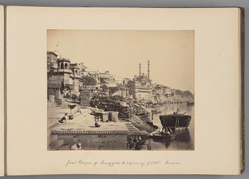 [Great Mosque of Aurangzeb and adjoining Ghâts, Benares]   from Indian Views