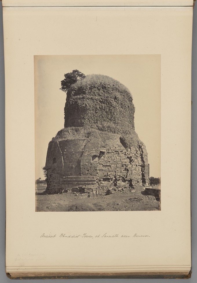 [Ancient Buddhist Tower, at Sarnath near Benares]   from Indian Views