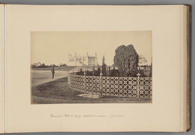 [Cawnpore; Memorial well and large elephant creeper]   from Indian Views