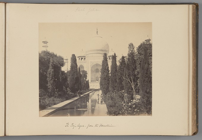[The Taj Mahal, Agra, from the Fountain]   from Indian Views