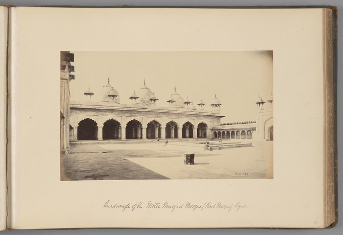 [Quadrangle of the Motee Musjib (Pearl Mosque), Agra]   from Indian Views