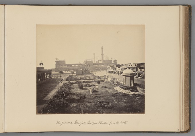 [The Jumma Masjid, Mosque, Delhi, from the North]   from Indian Views