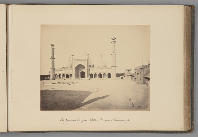 [Mosque & Quadrangle of the Jumma Musjid, Delhi]   from Indian Views