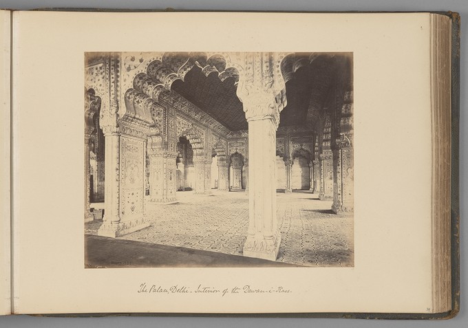 [The Palace, Delhi; Interior of the Dewan-i-K'ass]   from Indian Views