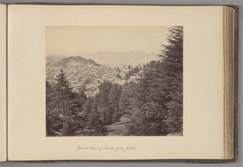 General view of Simla, from Jakko   from Indian Views