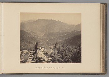 View of the Khuds and Valleys of Simla   from Indian Views