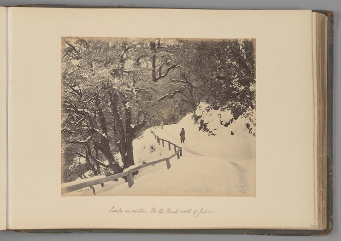[Simla in winter; On the Mall north of Jakko]   from Indian Views