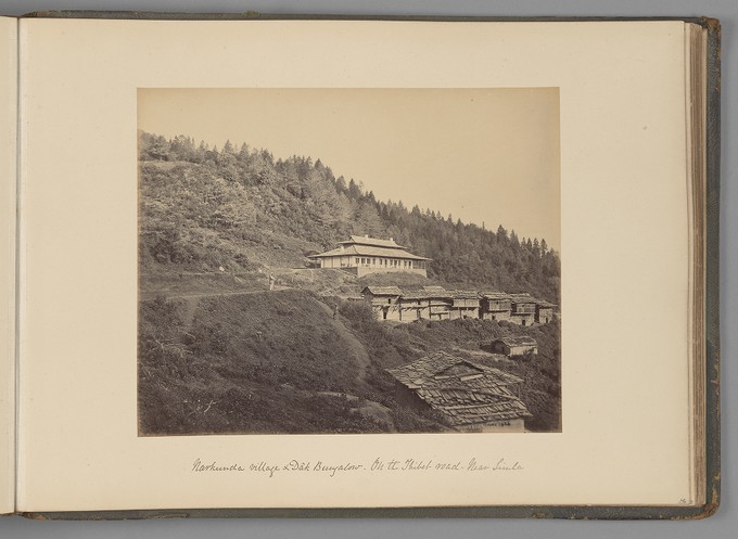 [Narkunda village and Dâk Bungalow on the Thibet road near Simla]   from Indian Views