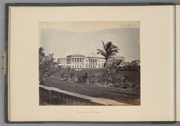 [Calcutta; Government House, with the Garden]   from Indian Architecture and Scenery, Vol. 1