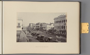 [Calcutta; Old Court House Street, looking North]   from Indian Architecture and Scenery, Vol. 1