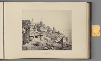 [Benares; The Burning Ghat]   from Indian Architecture and Scenery, Vol. 1