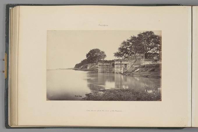 [Cawnpore; Suttee Chowra Ghat, the scene of the Massacre]   from Indian Architecture and Scenery, Vol. 1