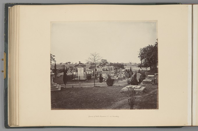 [Lucknow; Graves of Neil, Lawrence & C, in Cemetery]   from Indian Architecture and Scenery, Vol. 1