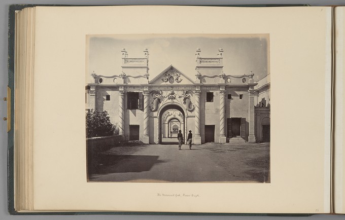 [Lucknow; The Mermaid Gate, Kaiser Bagh]   from Indian Architecture and Scenery, Vol. 1