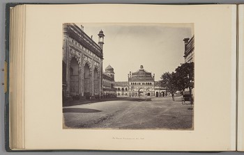 [Lucknow; The Roumi Darwaza in the Fort]   from Indian Architecture and Scenery, Vol. 1