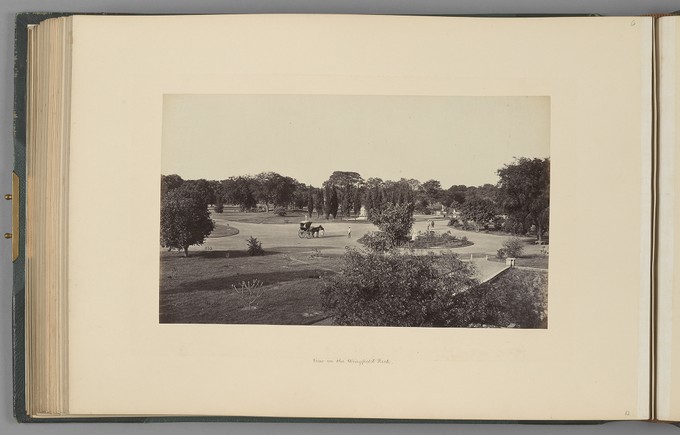 [Lucknow; A View in the Wingfield Park]   from Indian Architecture and Scenery, Vol. 1