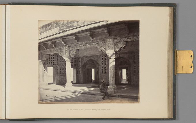 [Agra; The Fort, interior of the Jennana showing the Mosaic work]   from Indian Architecture and Scenery, Vol. 1