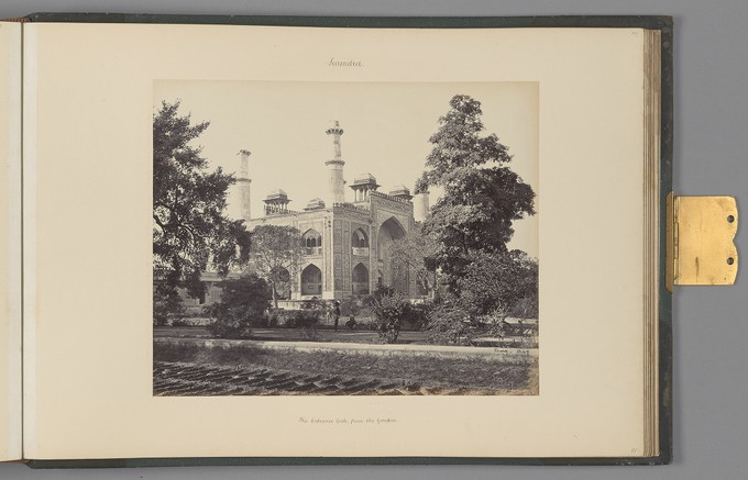 [Agra; The Entrance Gate, from the Garden]   from Indian Architecture and Scenery, Vol. 1
