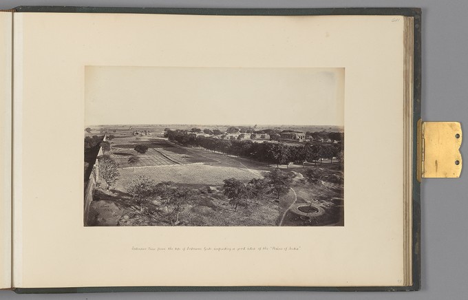 [Secundra; Extensive View from the top of Entrance Gate, imparting a good idea of the "Plains of India"]   from Indian Architecture and Scenery, Vol. 1